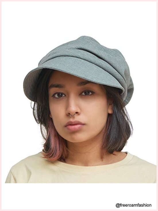 Organic Cotton Sun Hat Women Visor Beanie Cap main image 6